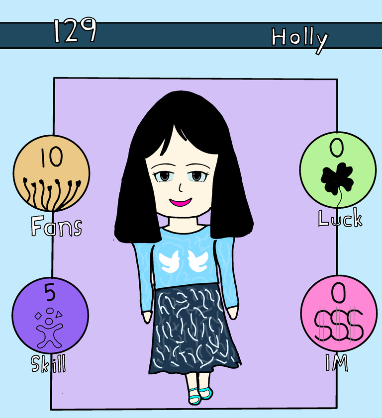 Drawing 129 Holly (Chibi Version) For Rising Star Game