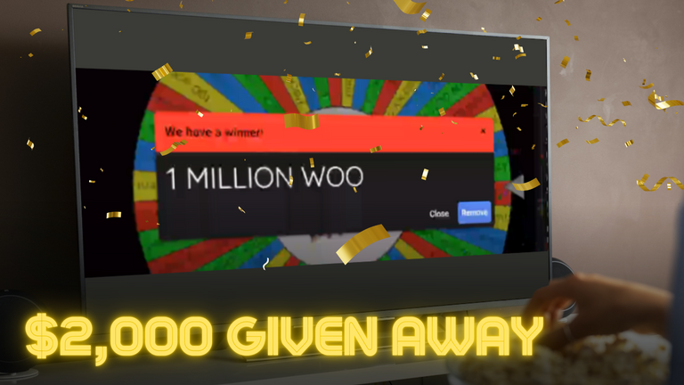 That time WOO gave away $2,000 worth of assets