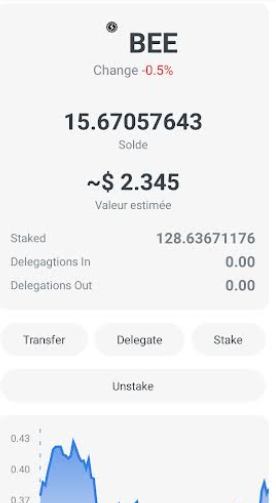 Ecency mobile app - Suggestion: Transaction history of 2nd layer tokens