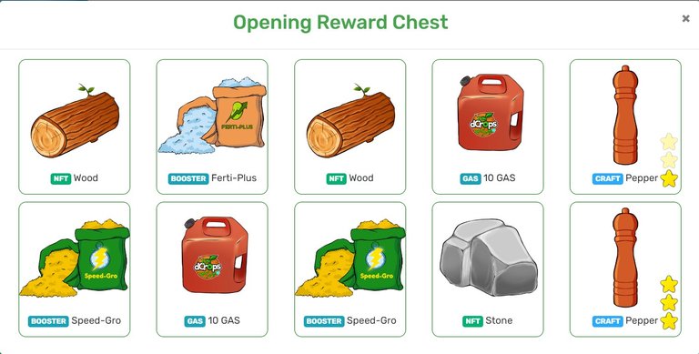 Opening Reward Chest, Spring Season DCrops