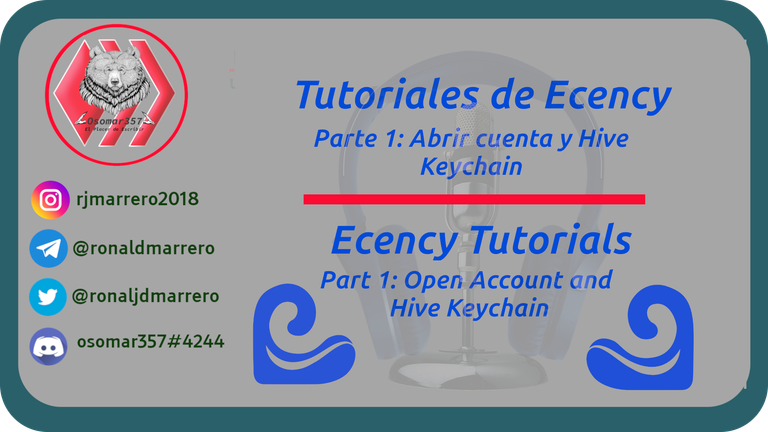 Step by step tutorial of using Ecency. Part 1. Open an account and Hive Keychain. Esp/En.