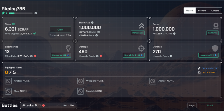 Terracore - My new set of Stats and Battle Log Analysis