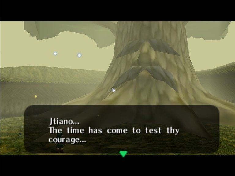 Link with the Deku tree