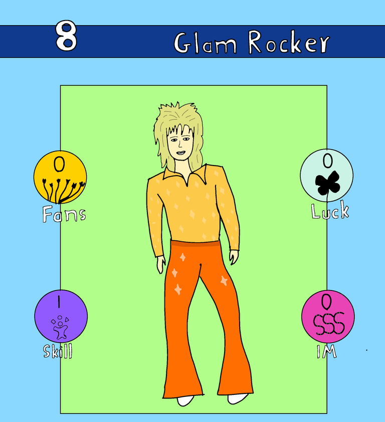 Drawing 8 Glam Rocker For Rising Star Game