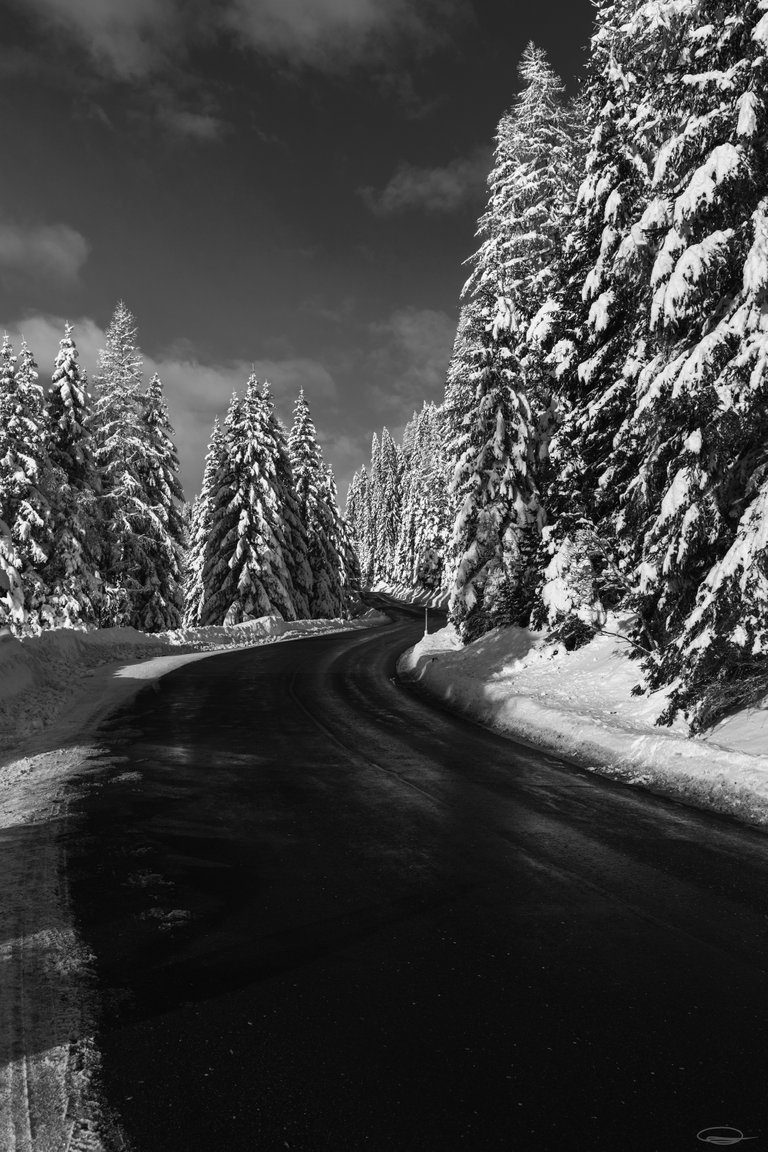 Flattnitz - White and some Black - Winter views from the Road