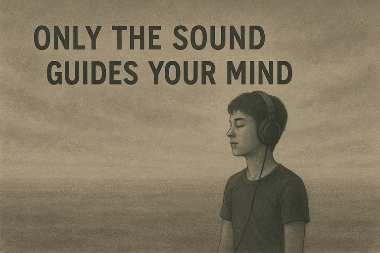 Only sound guides your mind