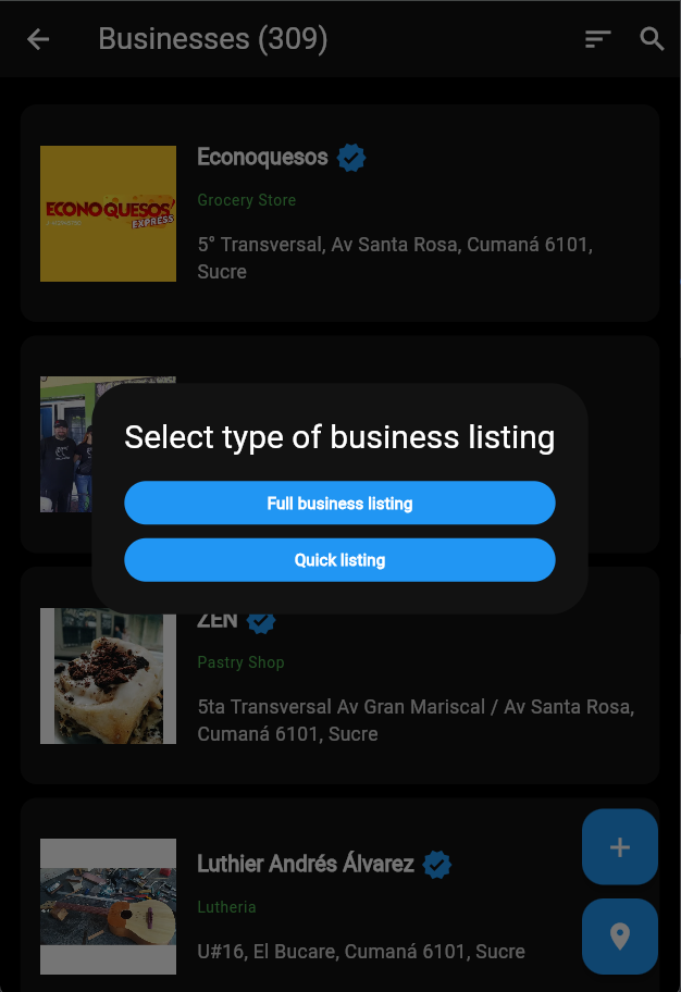 Add a Business - Workflow updated