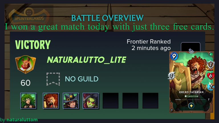 The Dread Tafarian card is really cool - I won today because of this card.