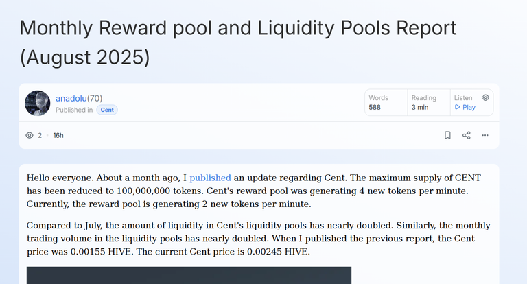 Reading Suggestions ~ CENT Stabilization Fund ~ Day 840