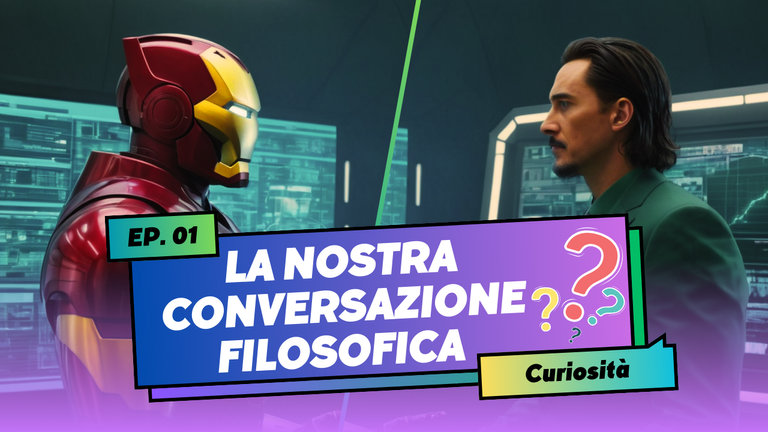 Iron Man e Loki in conversazione