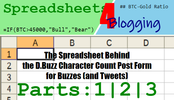 Navigation Menu for "Spreadsheets for Blogging: The Spreadsheet Behind the D.Buzz Character Count Post Form for Buzzes (and Tweets)