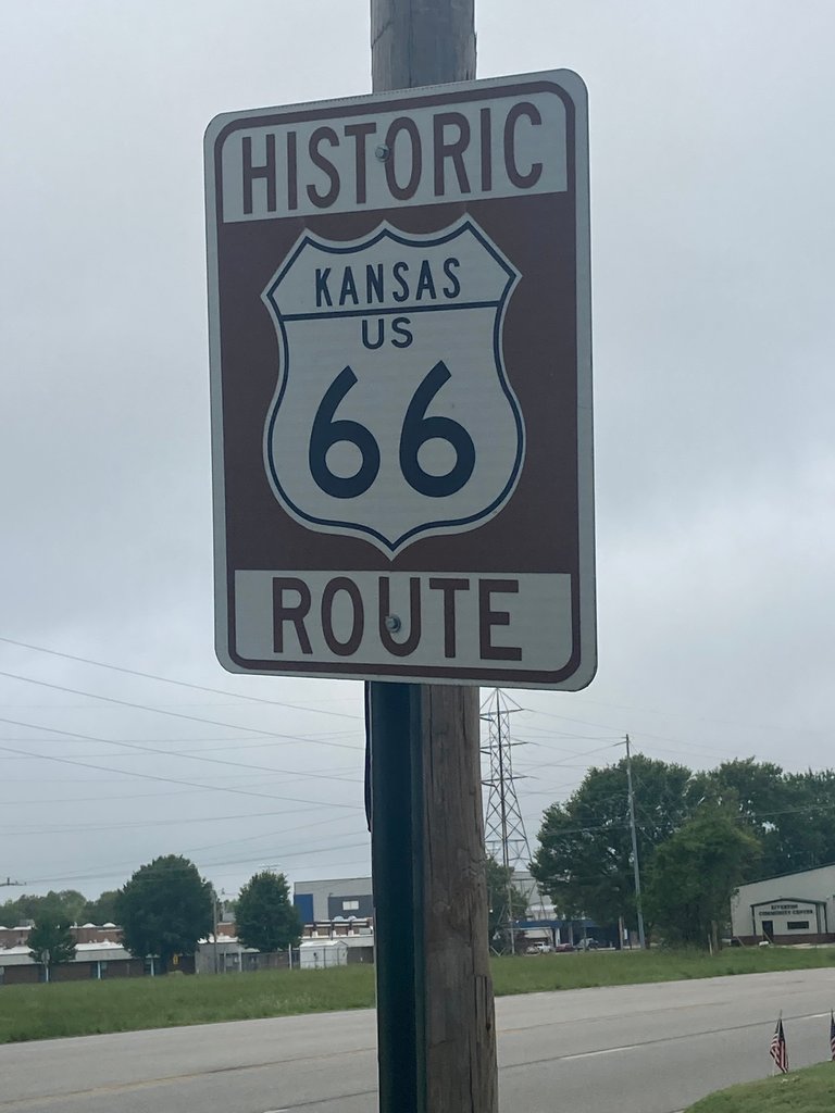 Kansas Route 66 marker