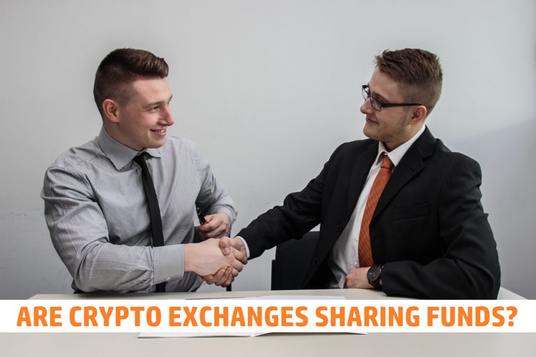 Are crypto exchanges sharing funds?