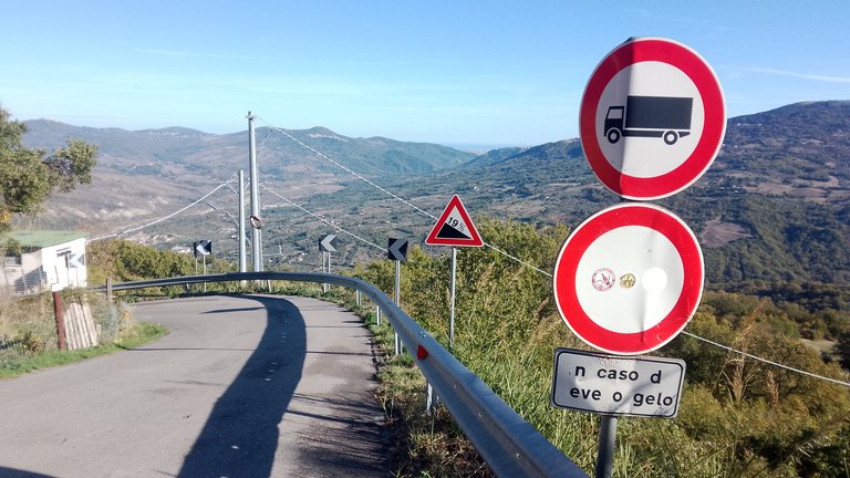 The road leading to our rental house. Strong legs required for those who ascend it ( like I did yesterday and today ).