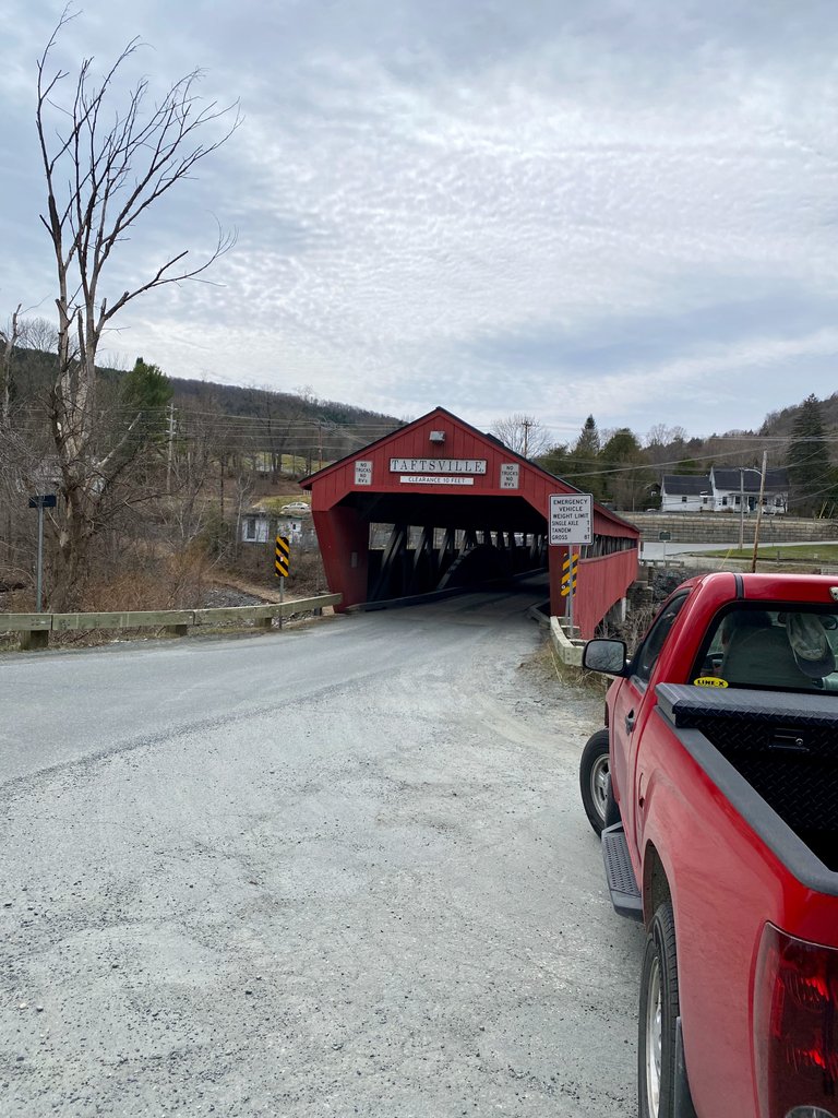 Taftsville Bridge w/ Truck
