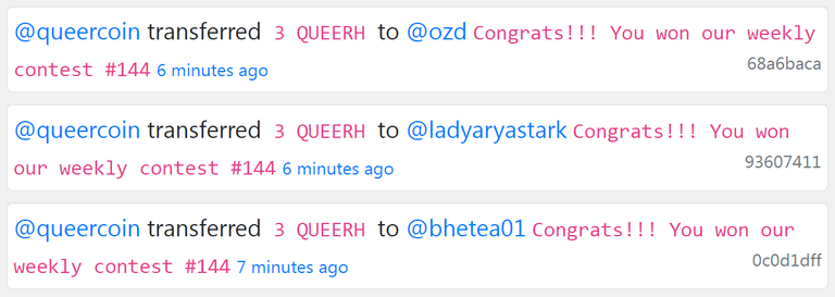 QUEER rewards QC Contest 143