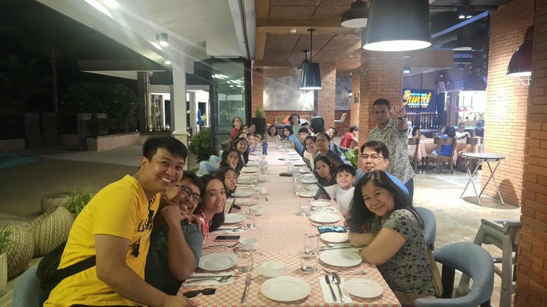 waiting for our food.