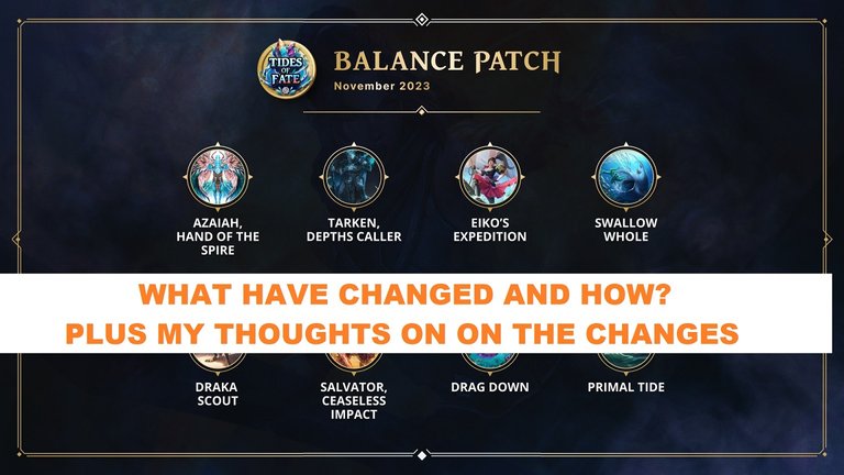 Gods Unchained - Have balance finally come to the Tides of Fate? What have changed and my thoughts on it