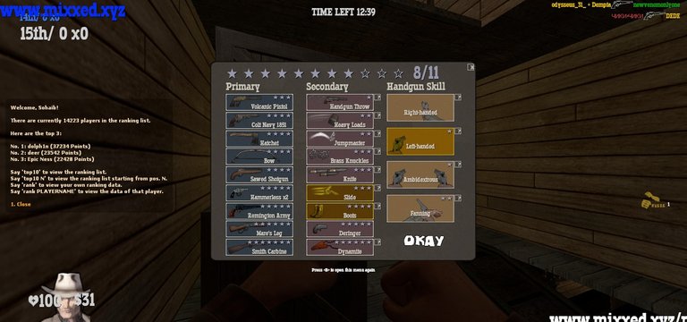 Variety of Weapon