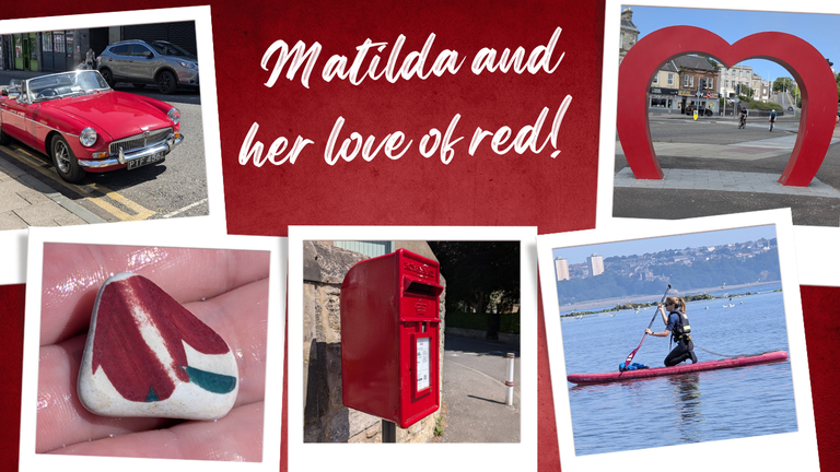 Matilda and her love of red!