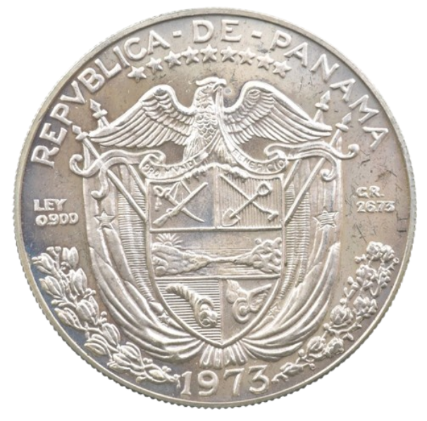 A Silver Balboa and the Panama Canal