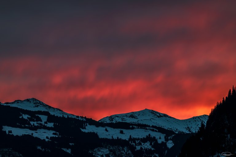 Kind of a Sunrise in Saalbach-Hinterglemm - Salzburg - Austria - Johann Piber
