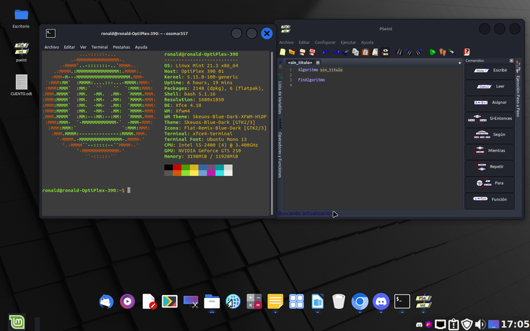 #ViernesDeEscritorio, Linux Mint 21.3 “Victoria XFCE y Programa PesInt. ESP/EN.