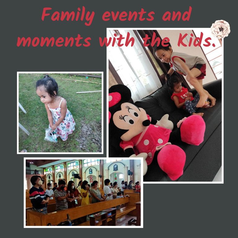 Family events and moments with the Kids.