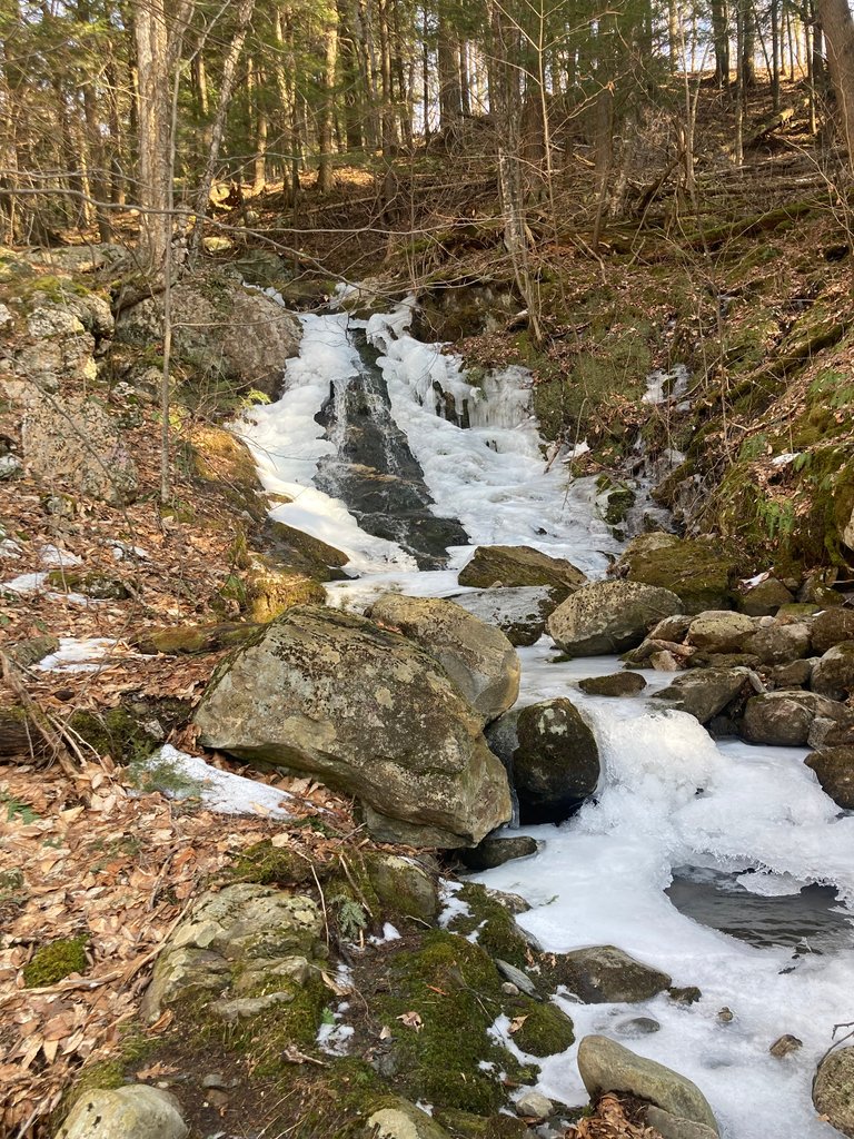 Frozen waterfall