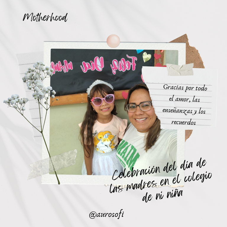 Late, but sure. This is how we celebrated Mother's Day at my daughter's school //Tarde, pero seguro. Así celebramos el día de las madres en el colegio de mi niña (ESP/ENG)