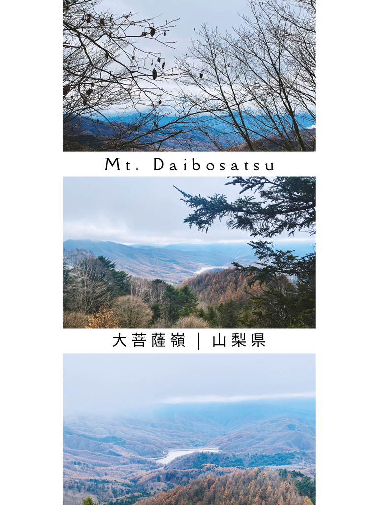 my first hike was at Mt. Daibosatsu!