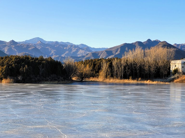 The Melting Ice In The Yanqihu Lake