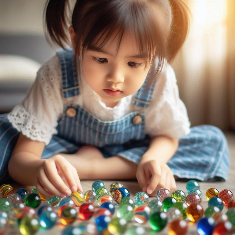 My favorite childhood game was marbles.