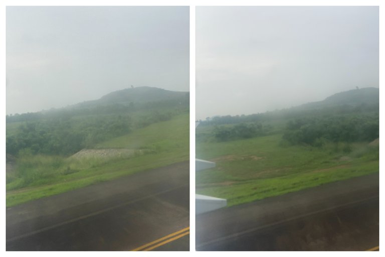 The greenlands on the hill at the terminal