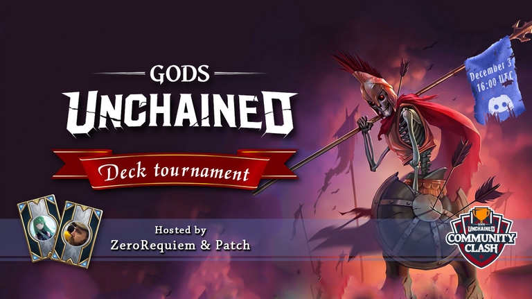 Proudly presents Gods Unchained Deck Challenge, our own tournament