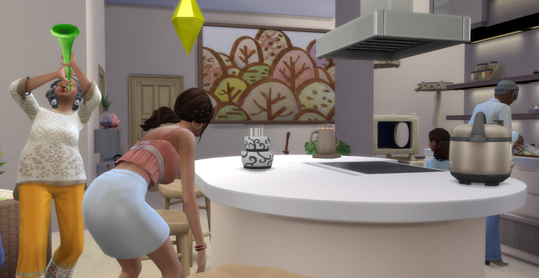 I came back after an intense week to manage the intense life of my sims.