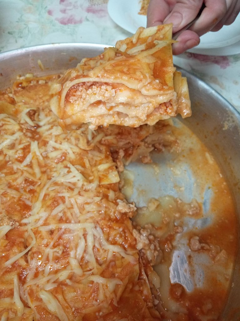 Lasagna , great meal / Bon repas