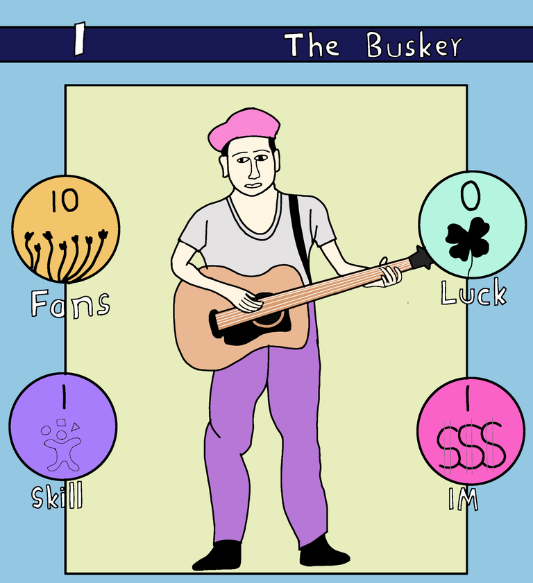 Drawing I The Busker For Rising Star Game