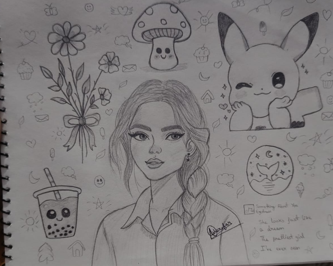 My Cute Doodle Sketch with Small Details