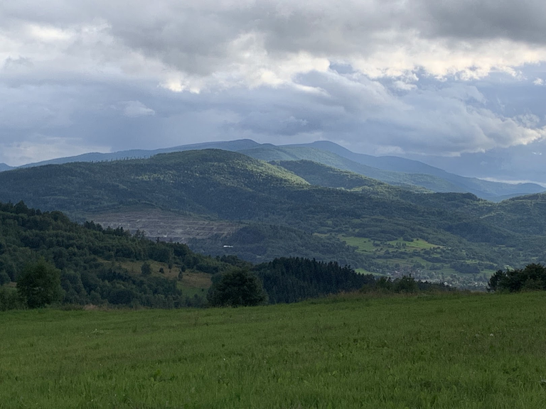 Polica widziana spod góry Przykiec nad Jordanowem