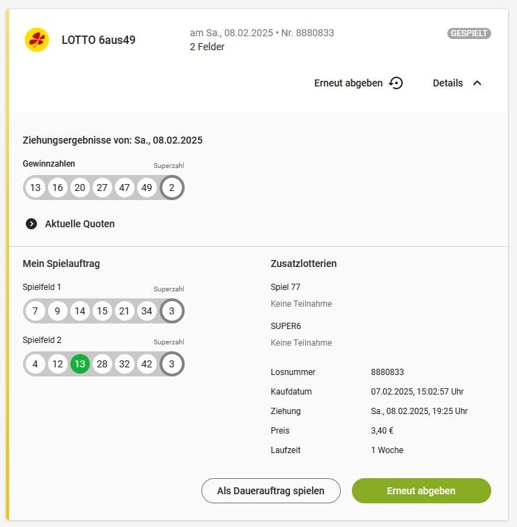 Die Hive-Lotto Gewinner und Quoten vom 08.02.25