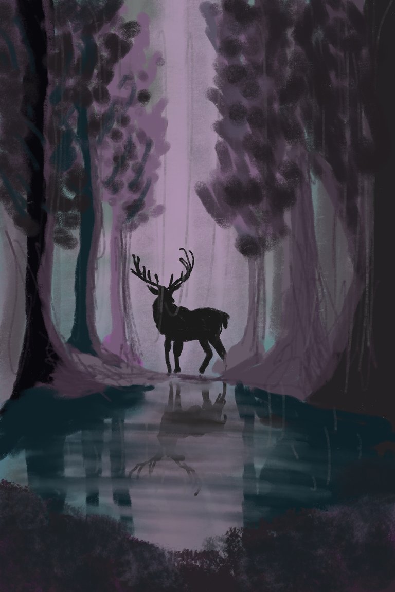 [PL /ENG] #67, 🦌  A deer in the rainy forest