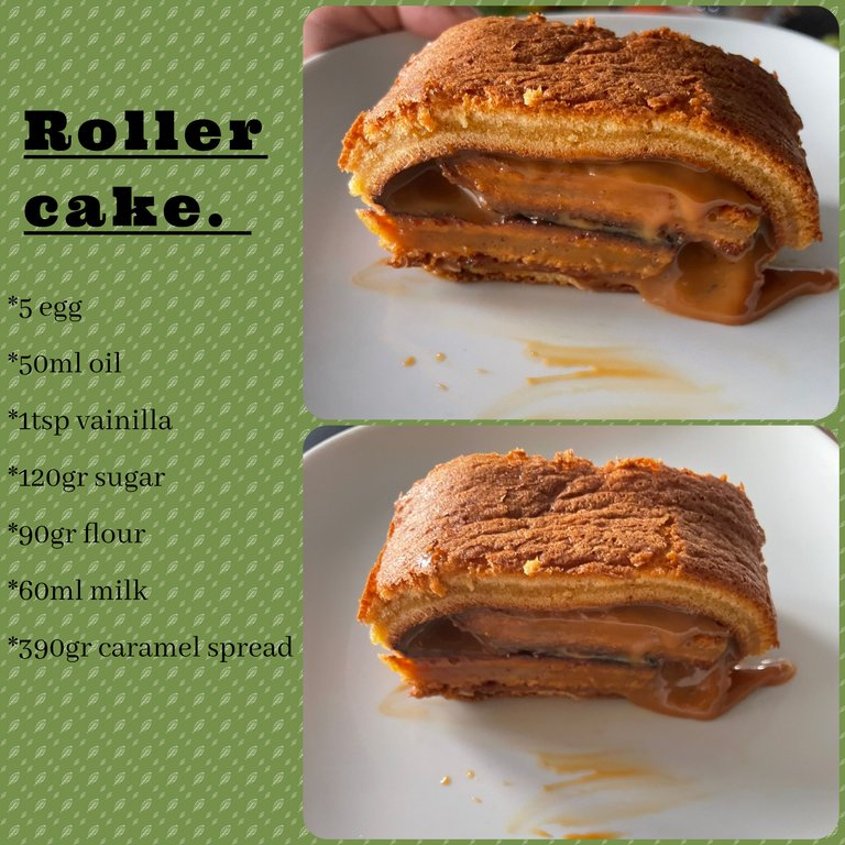 EASY AND DELICIOUS ROLLER CAKE RECIPE. 🍰(ENG-ESP)