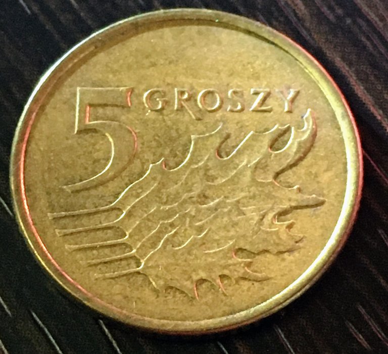 5 грош. Польська обігова монета 2017 року. Гроші світу — Hive