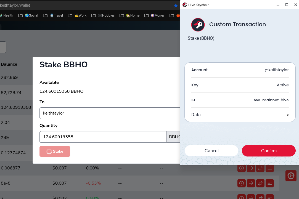 Powering Up BBHO in Hive Wallet