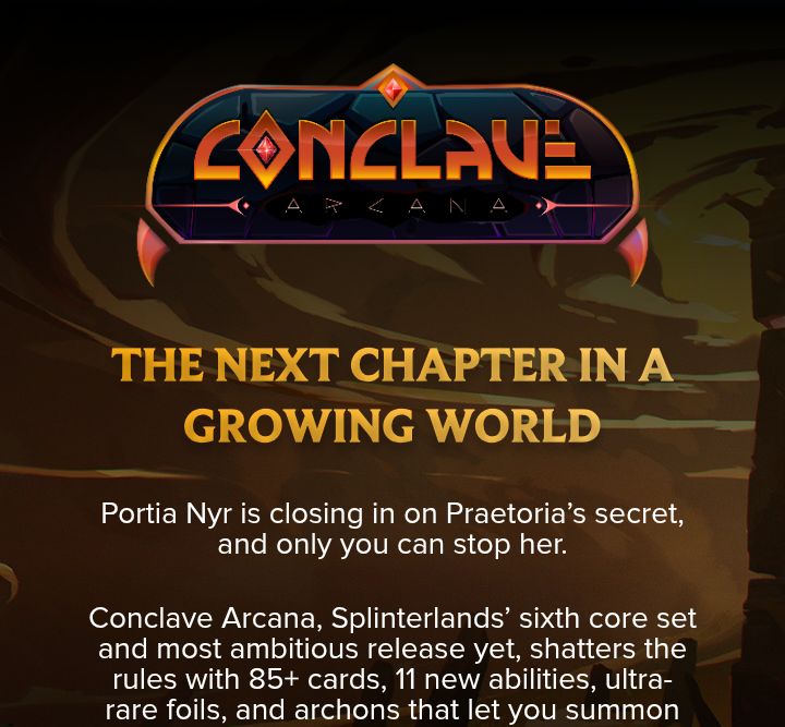  splinterlands conclave arcana packs.