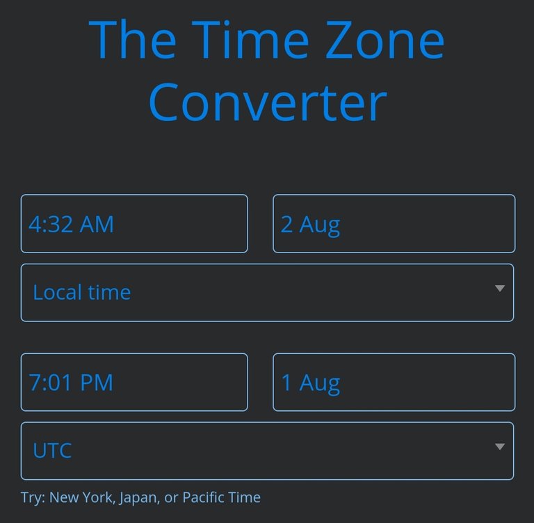 The Time Converter