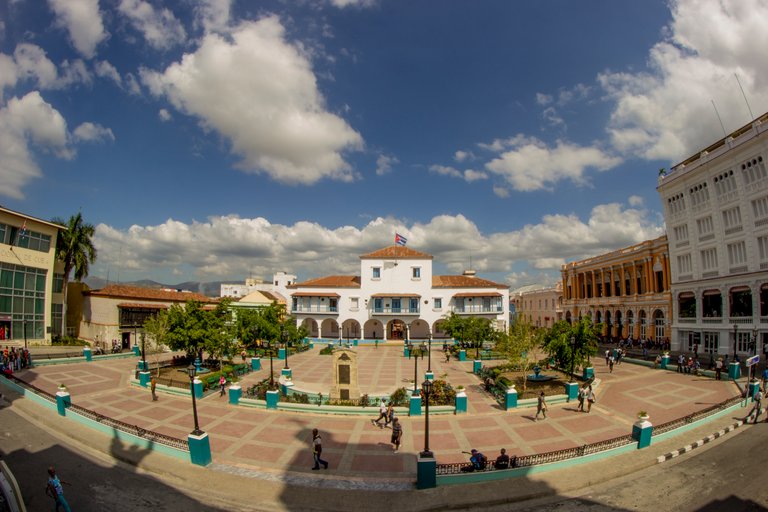 Foto tomada desde el Balcón de la Catedral hacia el Parque Céspedes