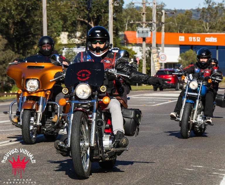 Honda Shadow 750 on a ride