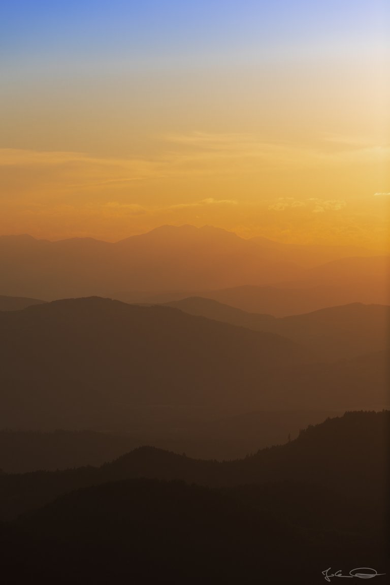 Hive AlphabetHunt Layers of Mountains at Sunset